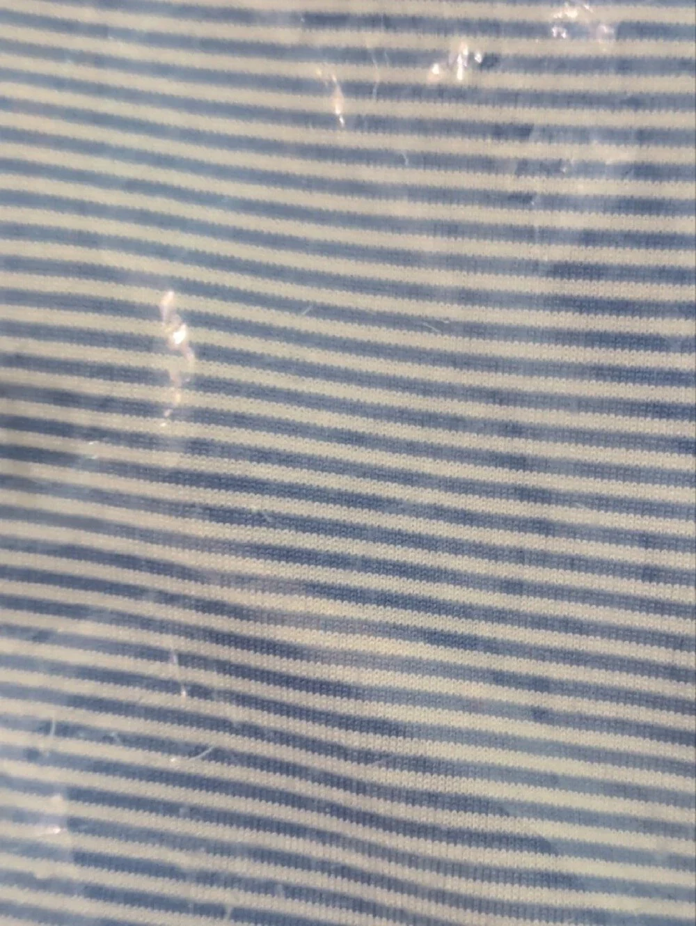 Fairway & Greene Light Blue and White Striped Polo